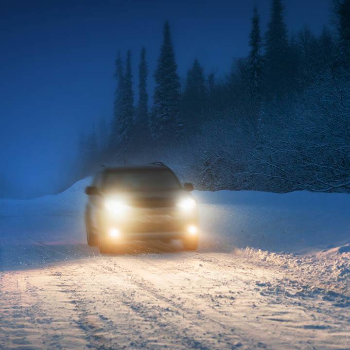 Working headlights are a must in winter